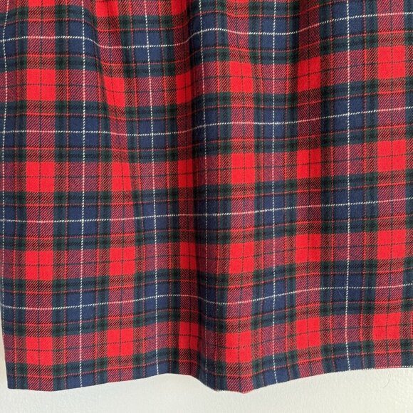 Vintage Pendleton Pure Virgin Wool Skirt Sz 8 Christmas Plaid Manson Tartan USA - Picture 3 of 6